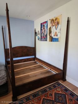 Hard wood Queen sized bed