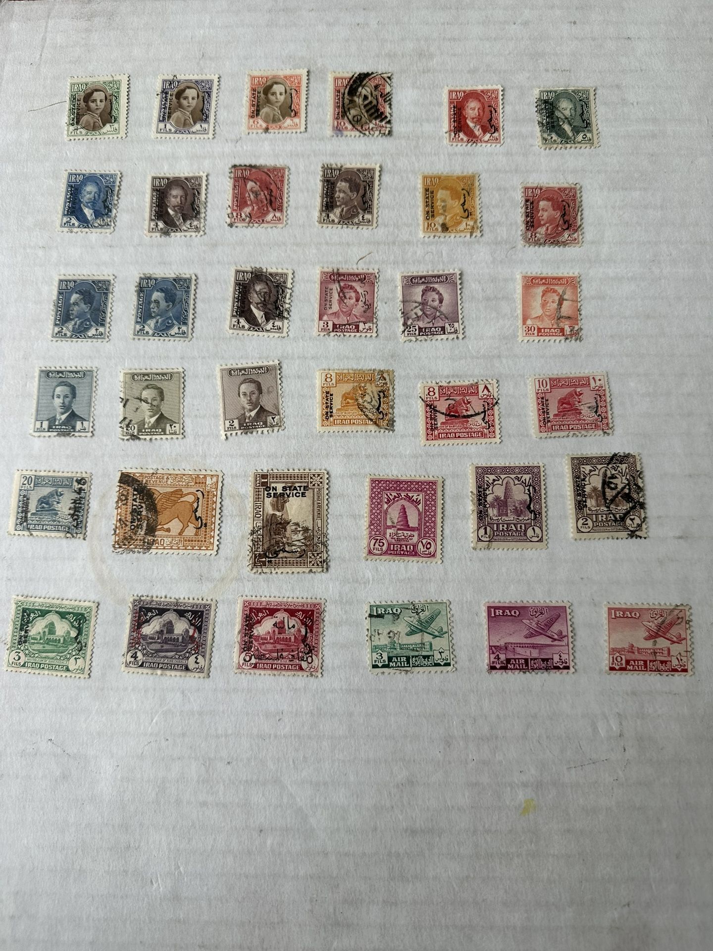 Iraq Stamp Group Of 37 Used