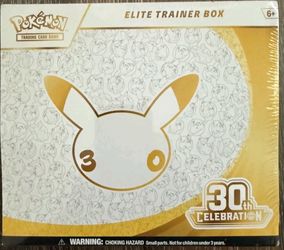 Pokemon TCG 30th Anniversary Elite Trainer Box (ETB) - New Factory Sealed