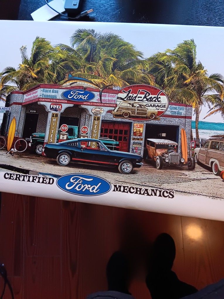Ford Garage Canvas Sign