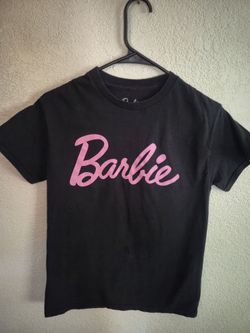 Black Barbie Script T-Shirt - Size S