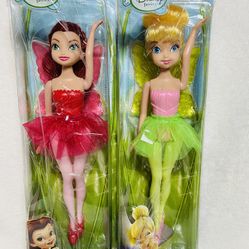 2012 Disney Fairies Rosetta Tinkerbell Ballet Dolls