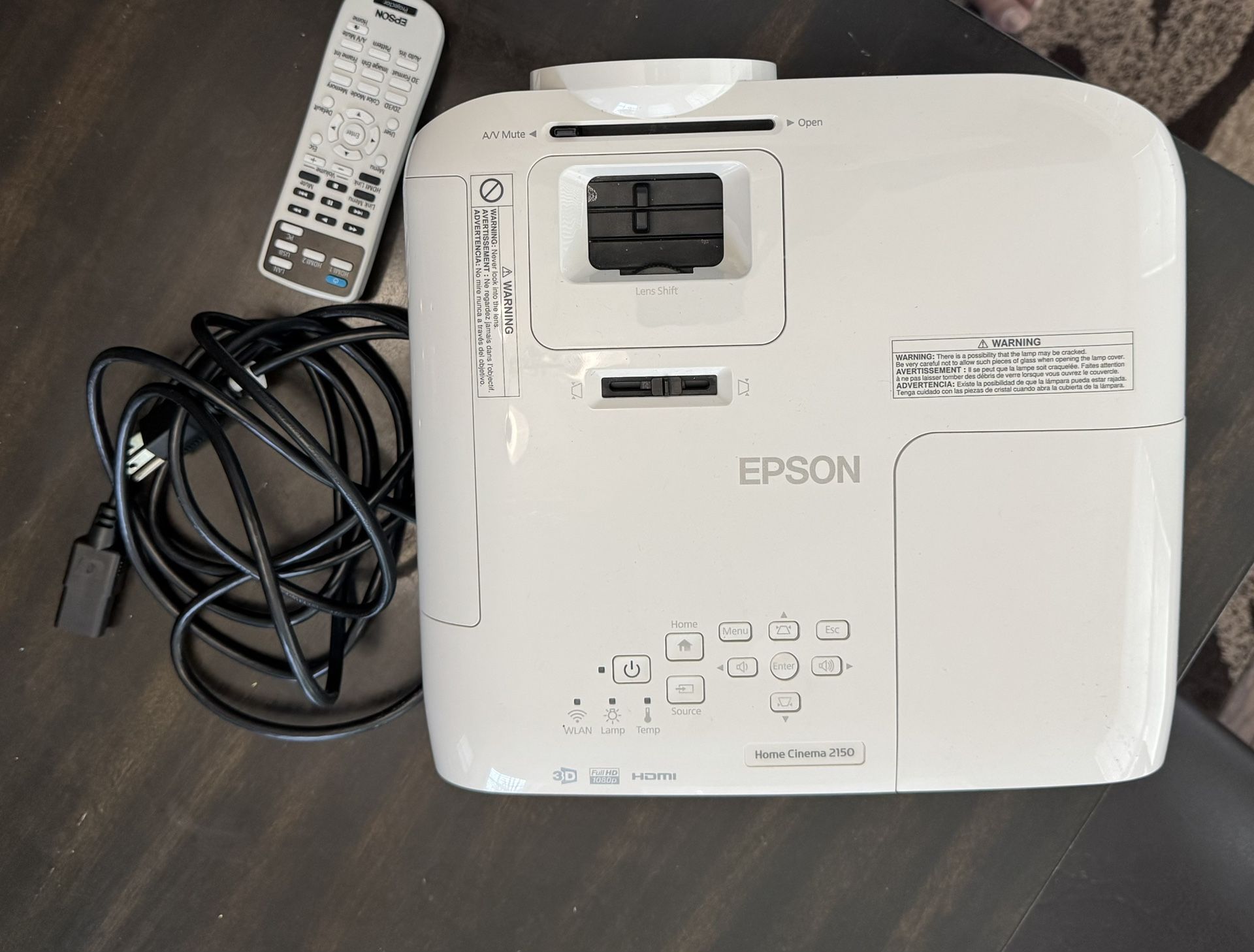 Epson 2150 Full HD 1080p Home Theater Projector