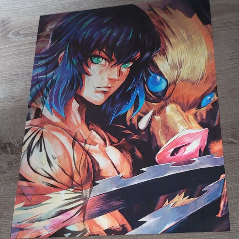 Demon Slayer Image Changing 3D Holographic Lenticular Anime Poster