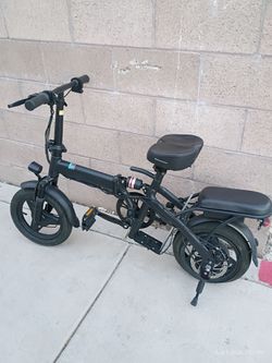 SHCNTEKU Folding Electric Bicycle for Adults Teens, 14IN Ebike with 500W Peak Motor, 20mph 25 Miles 576Wh Removable Battery , UL 2849