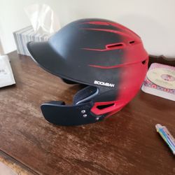 Deacon Baseball Batting Helmet W Left Face Guard For Right Handed Batter