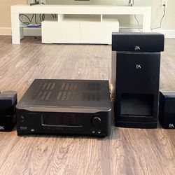 Danon acoustics home theater system + Pyle 5.2-Channel Hi-Fi Bluetooth Stereo Amplifier