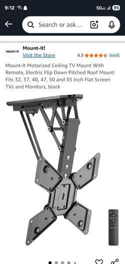 Motorized TV Ceiling mount