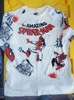 New Spiderman Boy Shirt. Size Large 14/16