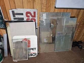 Mixed Lot of Glass Panels and Frames