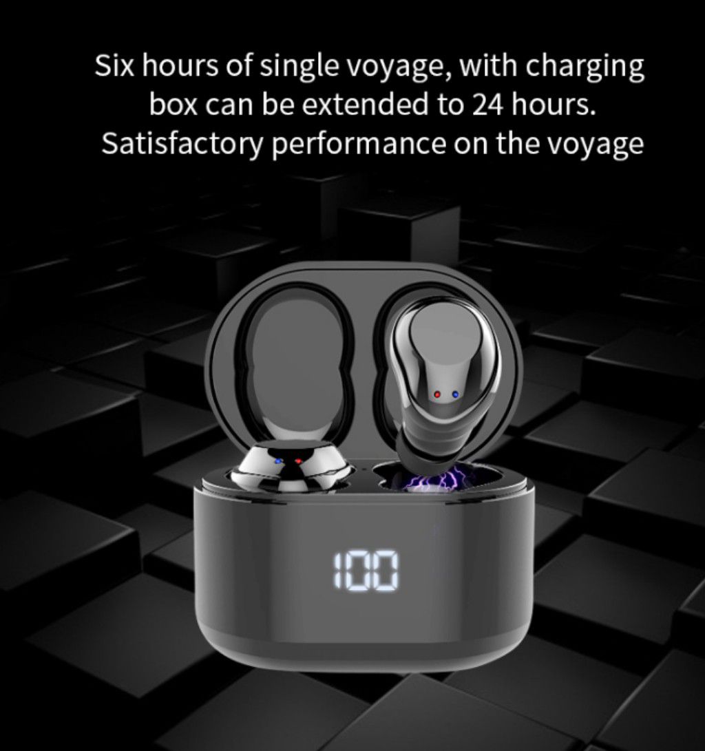 Amazon hot selling new hot Wireless 5.0 Headset TWS Earphones Twins Earbuds 5D Stereo Headphones, great Christmas gift