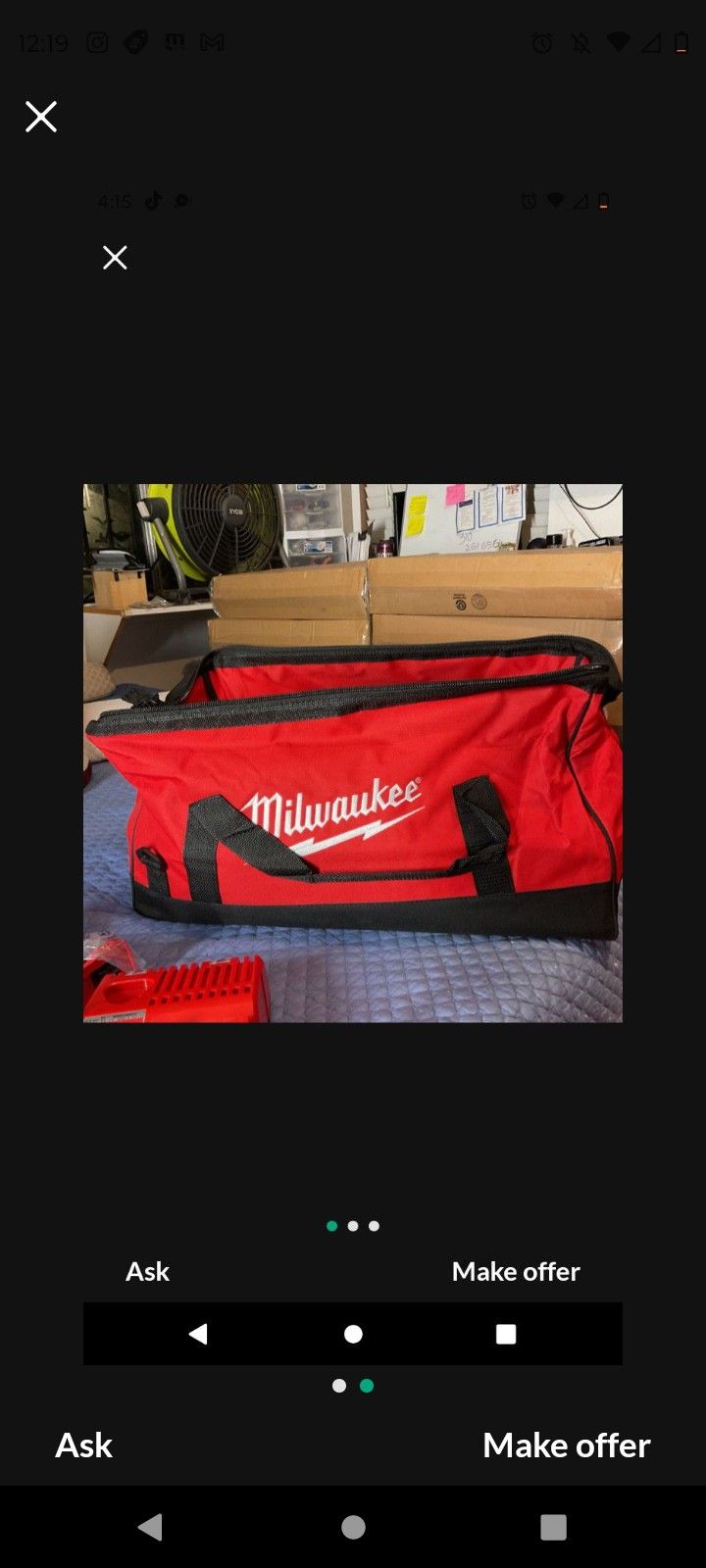 MILWAUKEE POWER TOOLS M18 24INCH BAG WITH STRAP