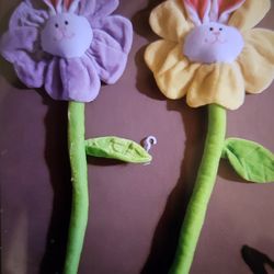 NEW- Plush Bunny Flower with bendable stem