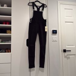 Black Jean Overalls