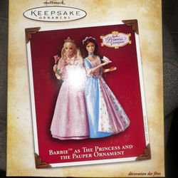 2004 Vintage Barbie Princess And The Pauper Ornament