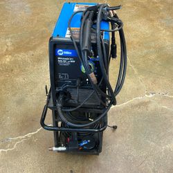 Miller Millermatic 211 Auto Set Up With Mvp One/230V wire welder with schoolmate, engage, and cart full set