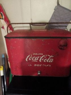Vintage Coca-Cola Metal Cooler