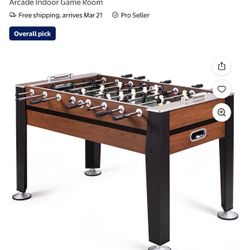 54'' Foosball Soccer Table 