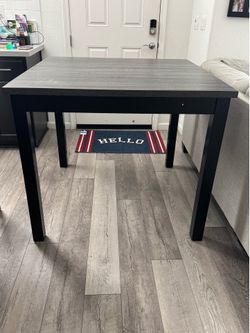Black table