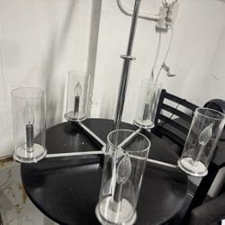 Chrome chandelier
