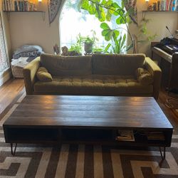 Large Custom Wood Coffee Table 