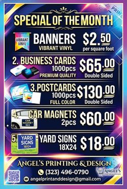 Print custom banners