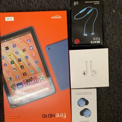 Aipods, Beats, Tablet, Earbuds