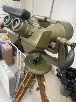 WWII Russian Soviet Novosibirsk Optical PNB-1 Rangefinder Binoculars 1,15x110