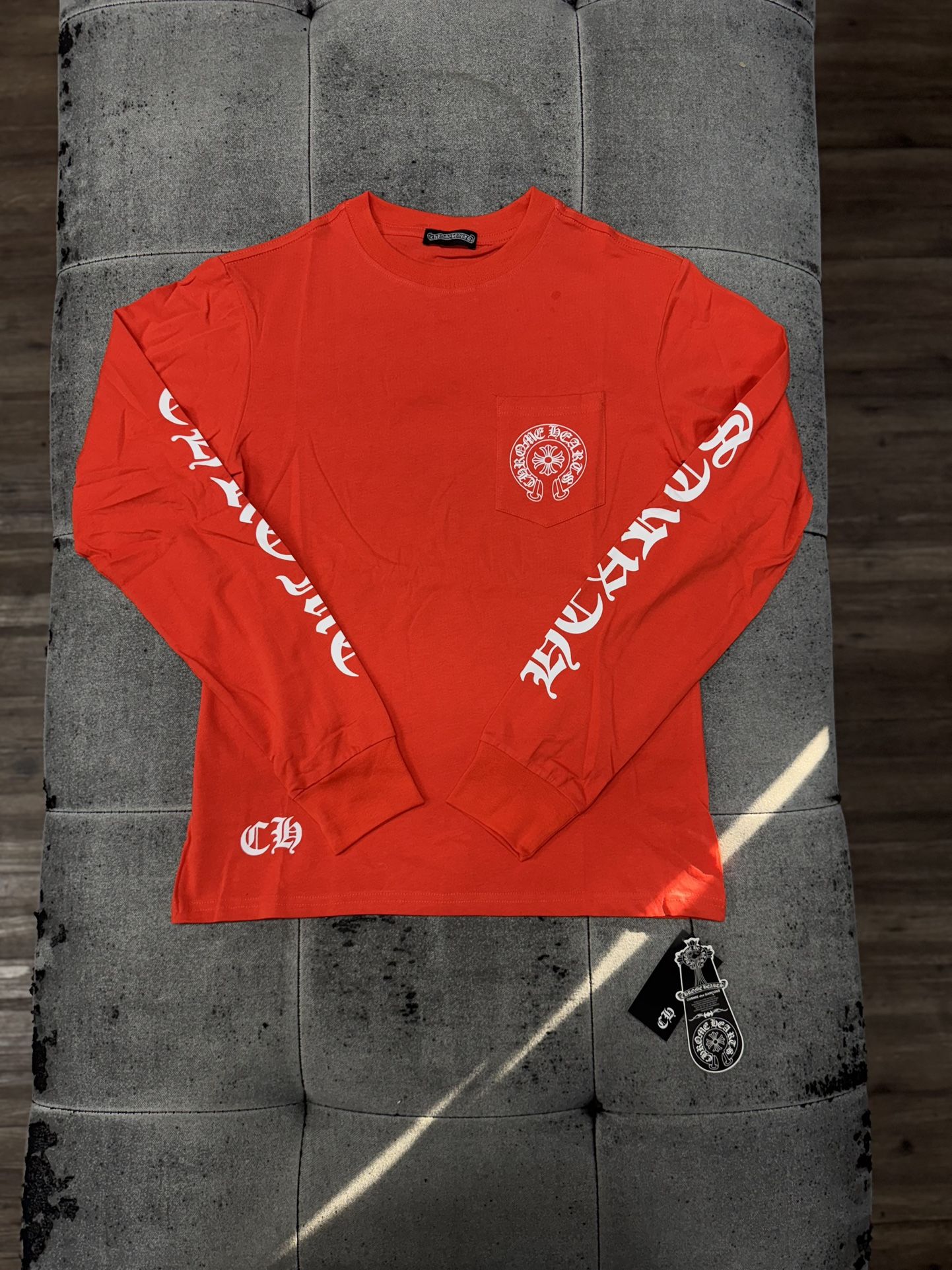 Chrome Hearts Red Long Sleeve T Shirt