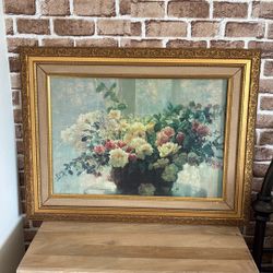 Floral-pic Beautiful Old Frame$25.00