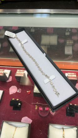 14k White Gold Diamond Tennis Bracelet 