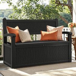 OUTDOOR BENCH WITH STORAGE WATERPROOF AND LOCKABLE BRAND NEW IN BOX!!!