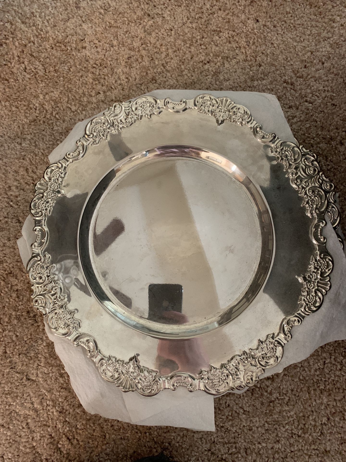 Silver setting plates