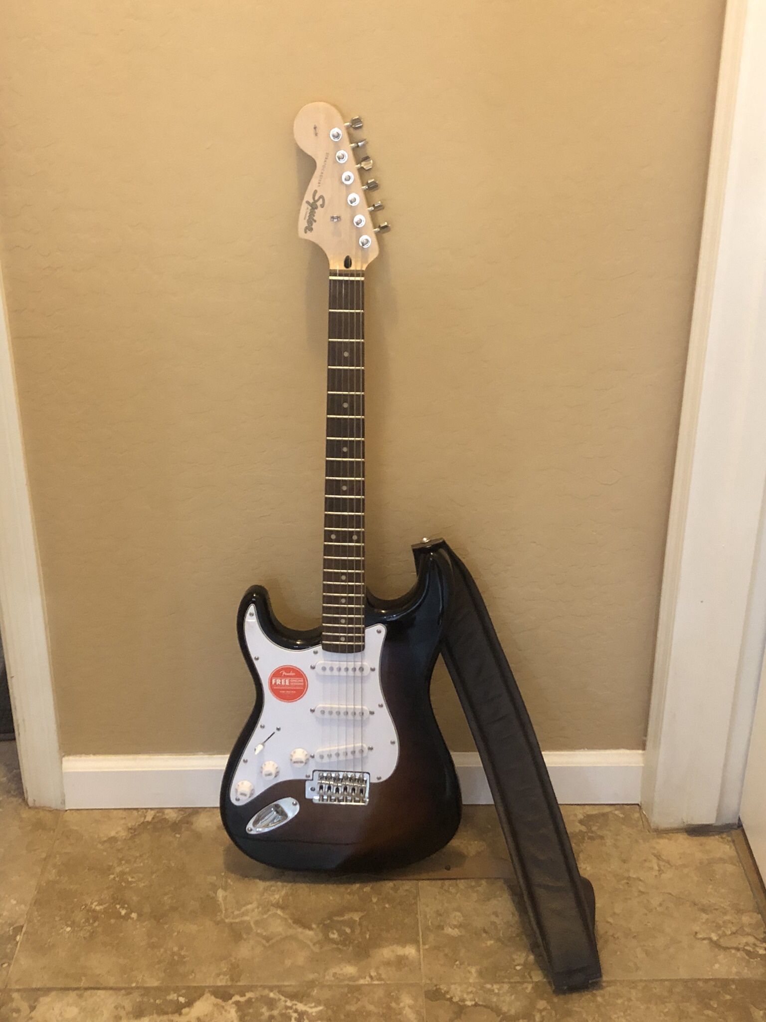 Left-Handed Squier Stratocaster Electric Guitar EUC