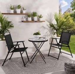 3 Pc Chair And Table Patio Set