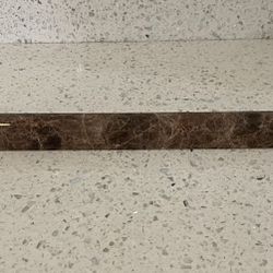 Dark Emperador  0.75”x12” Polish Marble  Pencil Liner Trim Brown