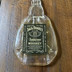 Jack Daniels melted bottle art