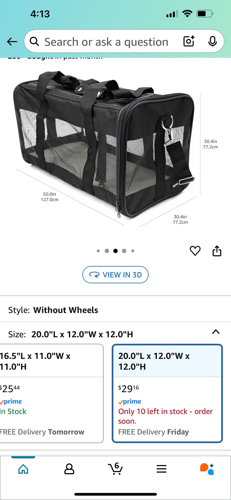 Soft Side Pet Carrier