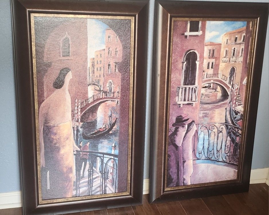 Framed Venice Inspired Art Prints