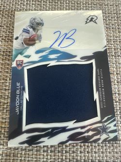 Jaydon Blue Topps RC Auto Patch NFL Trading Card
