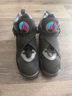 Jordan 8 blue and purple 6.5y