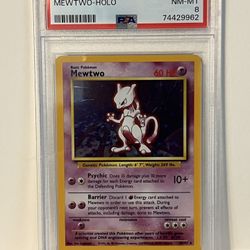 Pokémon card - 1999 Mewtwo 10/102 - PSA 8