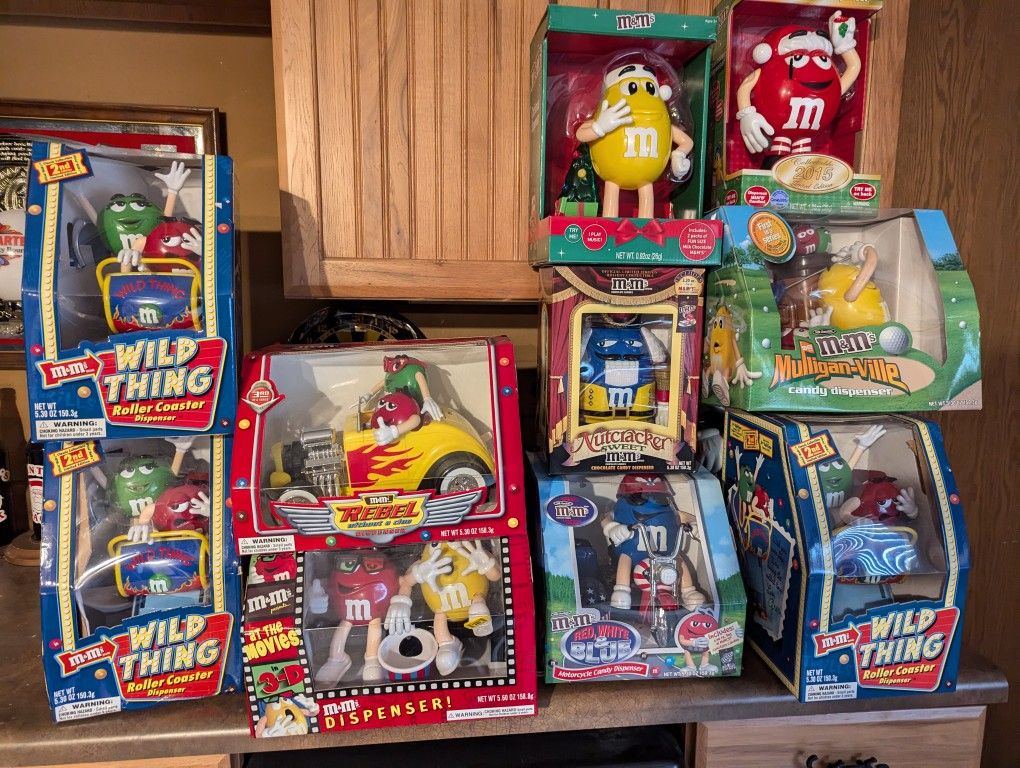M&M Candy dispensers