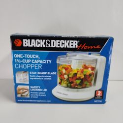 Black & Decker Home 1.5 Cup One Touch Electric Chopper White Model HC21K ,New ( Open Box).

Don't forget to check out my other listings...
Same Day Sh