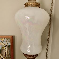 Mid Century Hanging Swag lamp