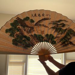 Decorative bamboo Fan Of Eagle