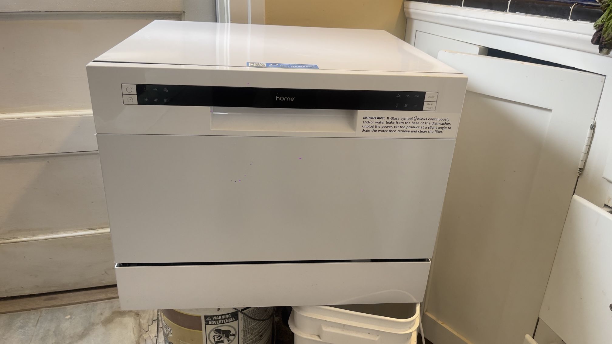 hOmeLabs Digital Countertop Dishwasher Energy Star Portable