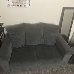 Grey loveseat