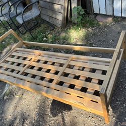 Selling A Brand New Wooden Sofa That Folds Up Really Sturdy