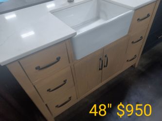 48" Wood Bathroom Vanity 